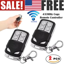 2X Electric Cloning Universal Gate Garage Door Remote Control Fob 433mhz Key Fob