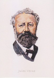 C1 Carte Postale Dessin Jullian Auteur Sf Jules Verne Ebay