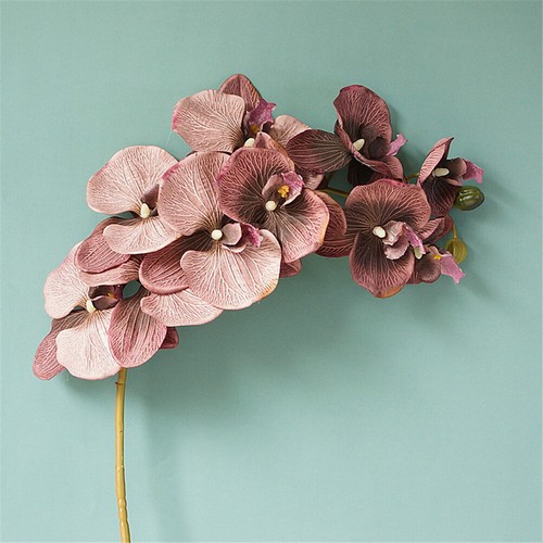 4 Bunch Latex Real Touch Artificial White Butterfly Orchids Flower For Home - Picture 40 of 68