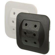 Stecker - Adapter schwarz / weiß 3x Euro flach Mehrfachstecker