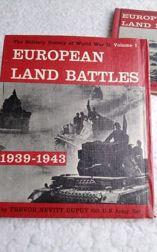 Vtg 1962 European Land Battles Volume 1 & 2 Hardcover Books Trevor Nevitt Dupuy - Picture 3 of 22