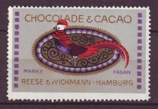 s4728/ Germany Poster Stamp Label # Fasan Pheasant Bird