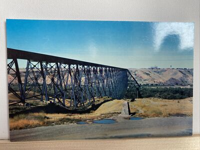 #ad #ad Vintage Postcard Famous Railroad Bridge Lethbridge AB O02 C $34.49