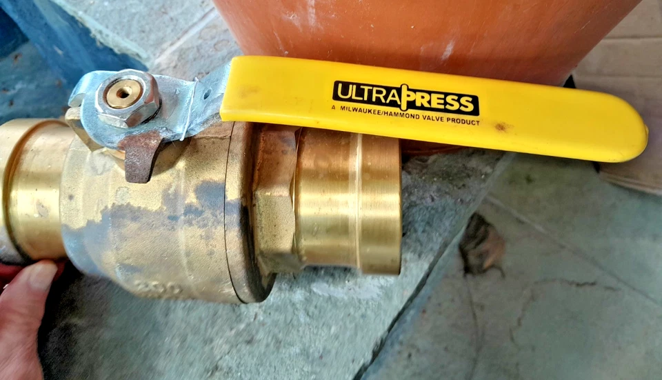 MILWAUKEE Manual Two-Way Ball Valve 2 1/2" Brass Straight Ultrapress BA-480B-212 - Image 3 of 4