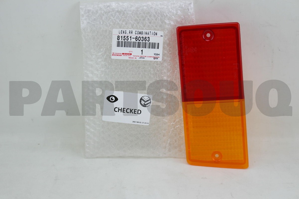 8155160363 Genuine Toyota LENS, REAR COMBINATION LAMP, RH