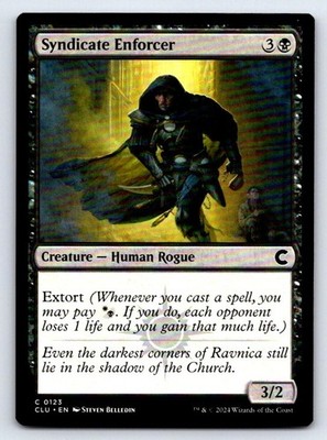 Syndicate Enforcer 123 Common Ravnica: Clue Edition Magic: The Gathering LP