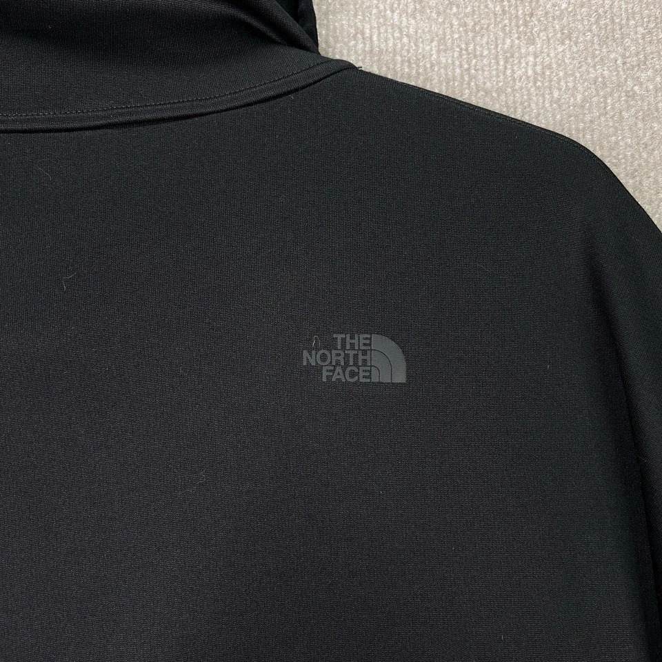 Pulôver poncho The North Face feminino preguiçoso preto lã funil pescoço tamanho G/X - Imagem 4 de 4