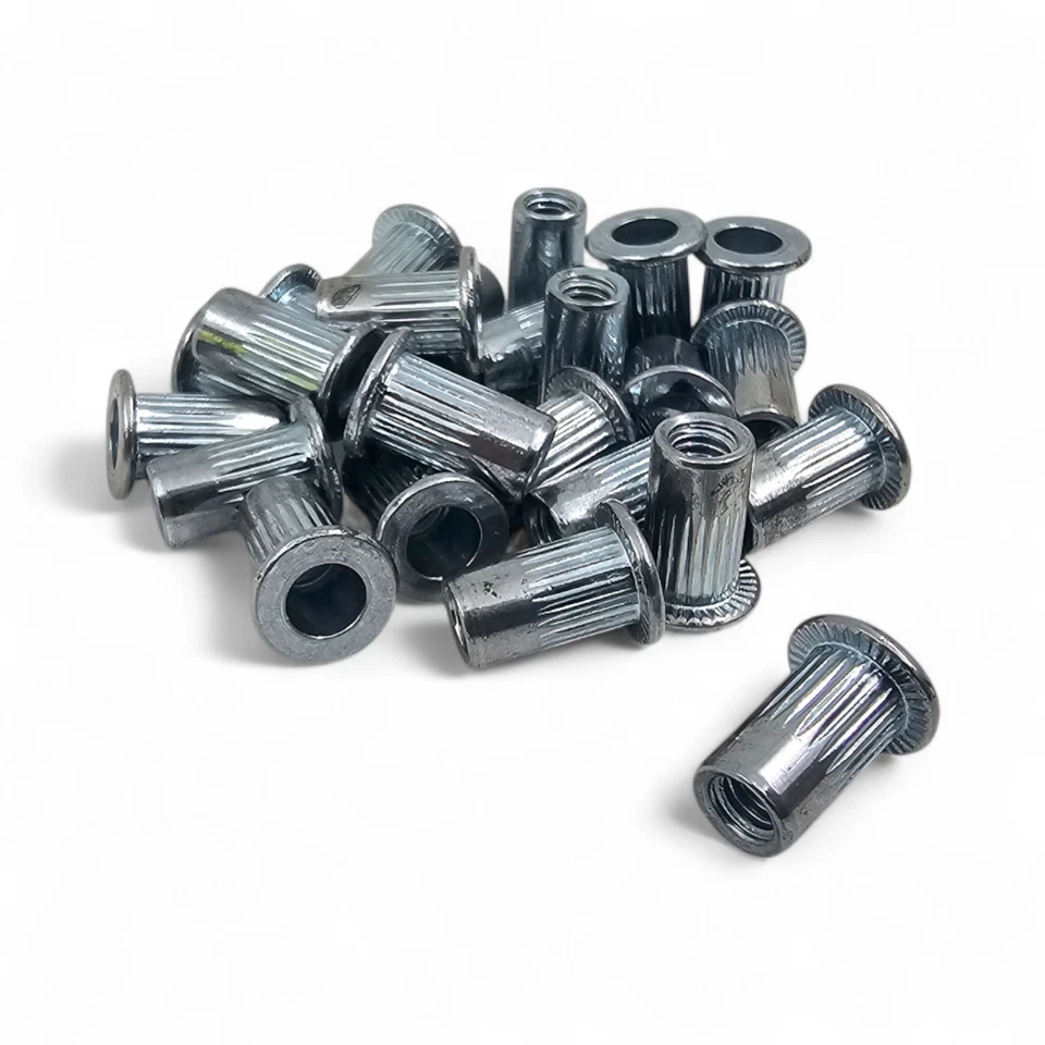 RIVNUTS NUTSERTS STEEL RIVET NUTS FLANGED HEAD THREADED M4 M5 M6 M8 M10 - Image 4 of 4