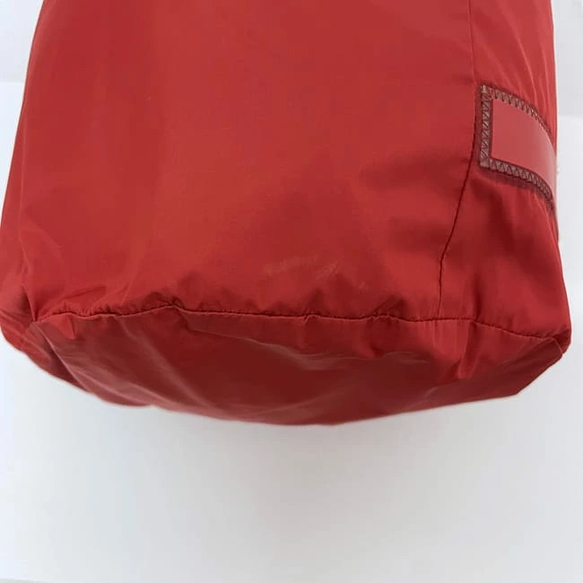 Prada Sports Nylon Drawstring Bag Red Casual Vintage Authentic