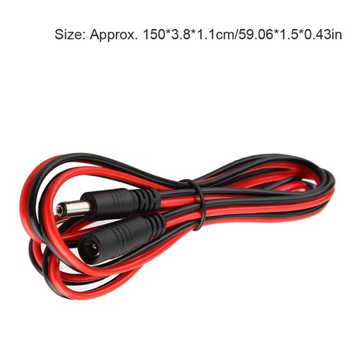 150cm Power Extension Cable DC5521 Male-Female Power Cable⊹ - Picture 5 of 7