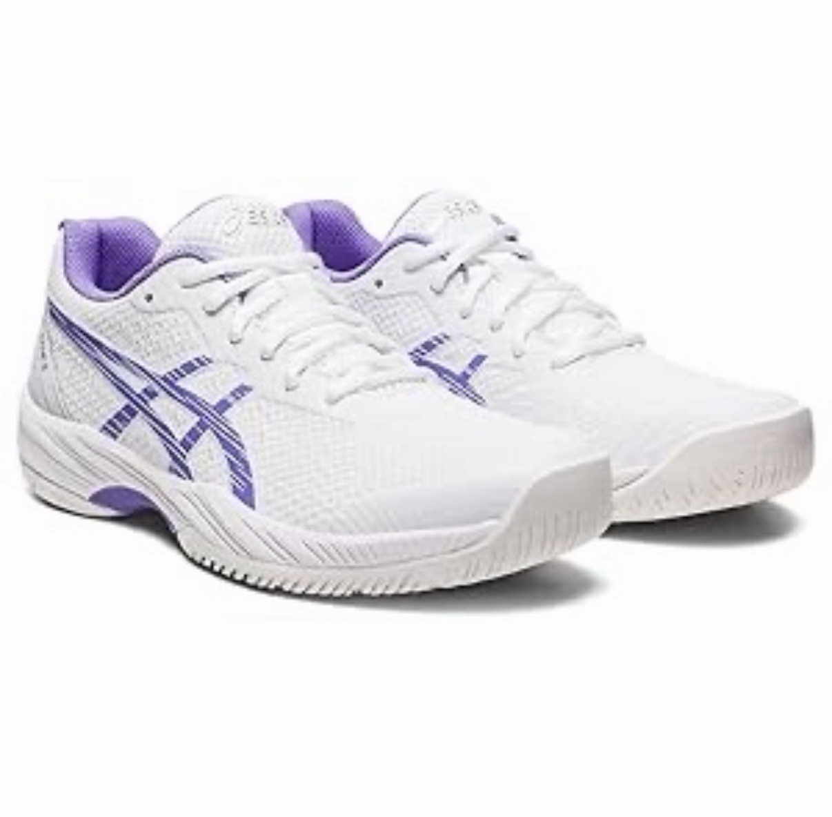 ASICS Women's Gel-Game 9 Tennis Shoes, 6.5, White/Amethyst