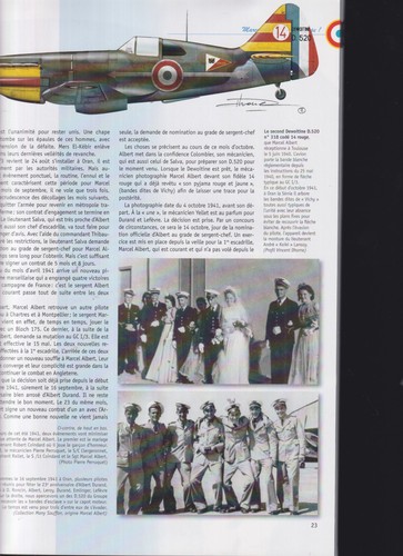 ACES N°11 EGON MAYER / MARCEL ALBERT / DEWOITINE D.520 / CARNAGE PLAGE NORMANDE - Imagen 3 de 3