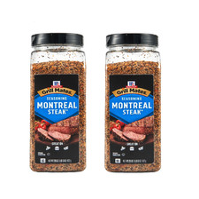 2 PACK - McCormick Grill Mates MONTREAL STEAK SEASONING 29 oz. Total 58 oz. 