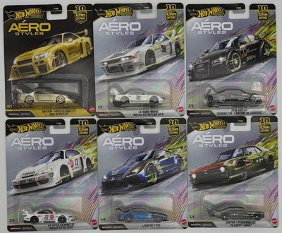Hot Wheels Aéro Styles FPY86 Case U - set of 6!  With Chase Skyline!