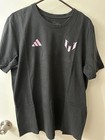 Lionel Messi #10 Inter Miami Argentina T-Shirt Size L World Cup Champion — photo 1