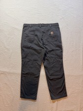 Carhartt Pants Mens 42x30 Relaxed Fit Grey Utility Workwear Rugged Cargo