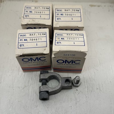 Lot Of (4) New OMC JOHNSON EVINRUDE Battery TERMINAL PN 384871