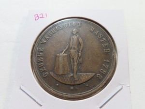 B21 USA Mount Vernon, VA 1899 George Washington Master Masonic Medal
