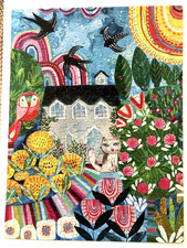 Puzzle 300 Large Piece Contemporary Collection A Cat House View, Used, Complete