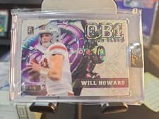 2024 Wild Card Will Howard Rookie Purple 2/8 Pittsburgh Steelers/ Ohio State. rookie card picture