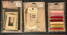 Tim Holtz Idea-ology BASEBOARDS FRAMES, SALVAGED TAGS or VELVET TRIMS WARM