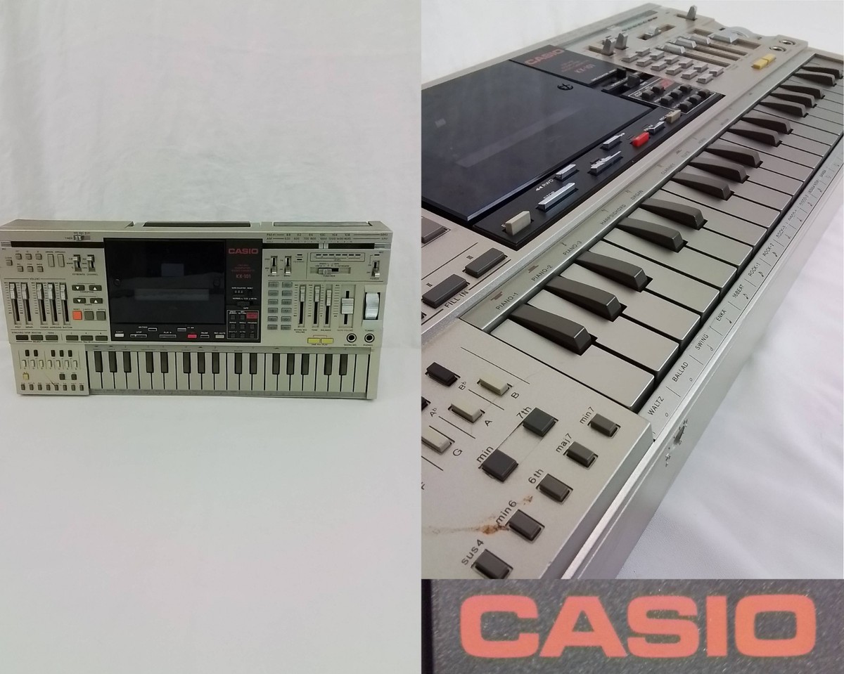 Rare Vintage 1980s Casio KX-101 Boombox w/ Keyboard No Speakers
