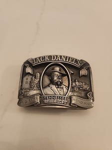 Vintage Jack Daniels Old Time Tennessee Whiskey Belt Buckle. Never Worn.