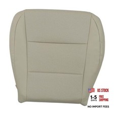 Front Driver Side Bottom Replacement Perforated Microfiber Leather Seat Tan