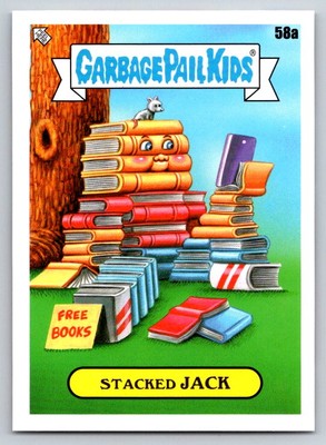 2022 Topps Garbage Pail Kids: Book Worms #58a Stacked Jack