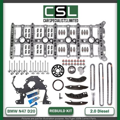 BMW MINI 1.6 2.0 N47 D20A ROCKER ARMS VALVE CAM CARRIER TIMING CHAIN KIT REBUILD