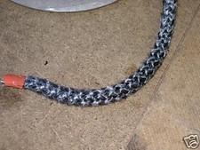 Stove Rope Door Seal BLACK 12mm diameter 2m length