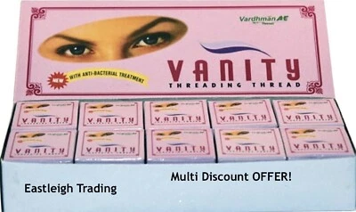 VANITY EYEBROW THREADING THREAD FACIAL HAIR REMOVAL ANTIBACTERIAL COTTON SPOOLS