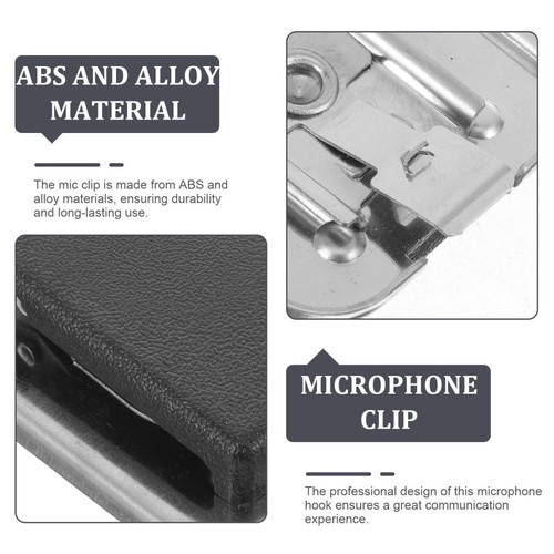 Ricetrasmittente Clip Del Supporto Per Microfono Accessori Microfoni - Photo 10/12