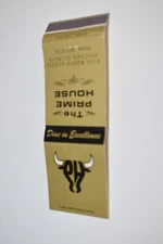 The Prime House Chicago Illinois Gold 20 Strike Matchbook Cover