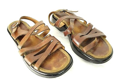 Dansko Brown Distressed Leather Clog Slip Shoes Size 41 Nurse Comfort Shoes Professional Honey Distressed – Dansko main image 4