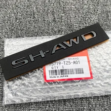 For Acura SH-AWD Black Emblem MDX RDX ZDX TLX Trunk Badge Genuine Nameplate