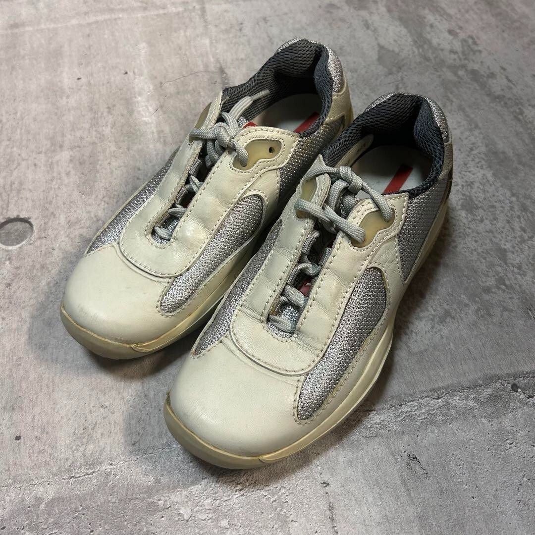 PRADA SPORT 04AW Archive America's Cup Leather Sneakers Size PRADA SPORT 04AW Archive America's Cup Leather Sneakers Size