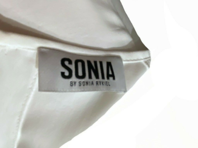 Blouse Sonia Rykiel - Taille 36 - Blanc - Polyester - Occasion Très Bon état