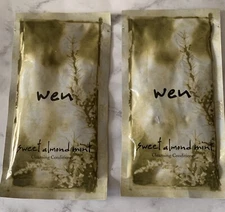 2 X Wen Sweet Almond Mint Cleansing Conditioner 2 Oz Travel￼ Packs-Chaz Dean