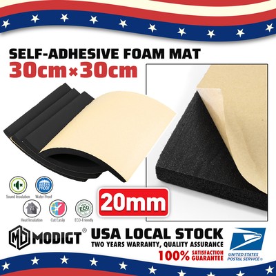 4qft Black Foam Versatile Self-Adhesive Neoprene Sponge Rubber Padding Solution