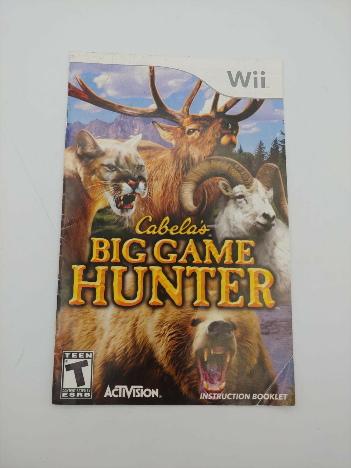 Cabela's Big Game Hunter (Nintendo Wii) MANUAL ONLY 47875754416 | eBay