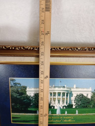United States Of America 40 Presidential Dollars 19"X25" Collectible Coin Frame - Picture 14 of 16