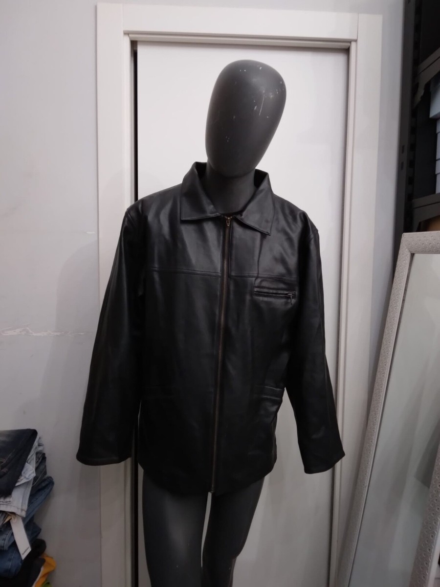 DAHOC Genuine Leather Jacket Used Men's Size XL Black DAHOC Genuine Leather Jacket Used Men's Size XL Black