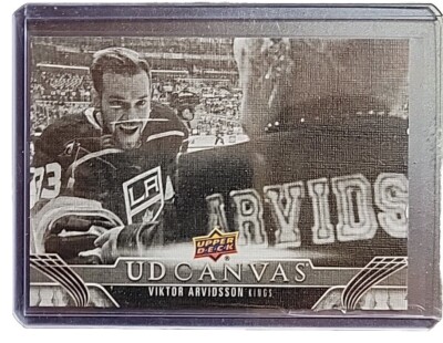 2023-24 Upper Deck Series 1 - Viktor Arvidsson UD Canvas #C36 (Black & White) LA