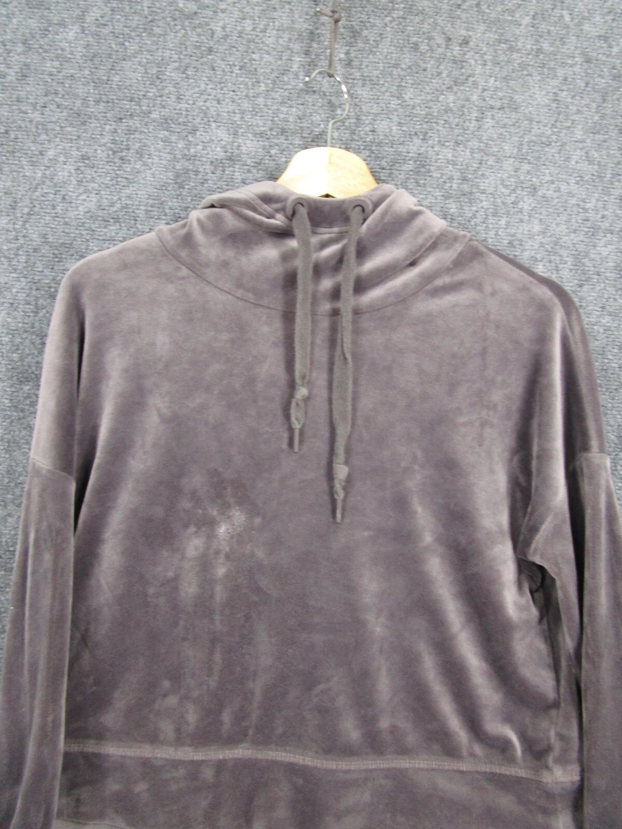 Cropped sales velour hoodie