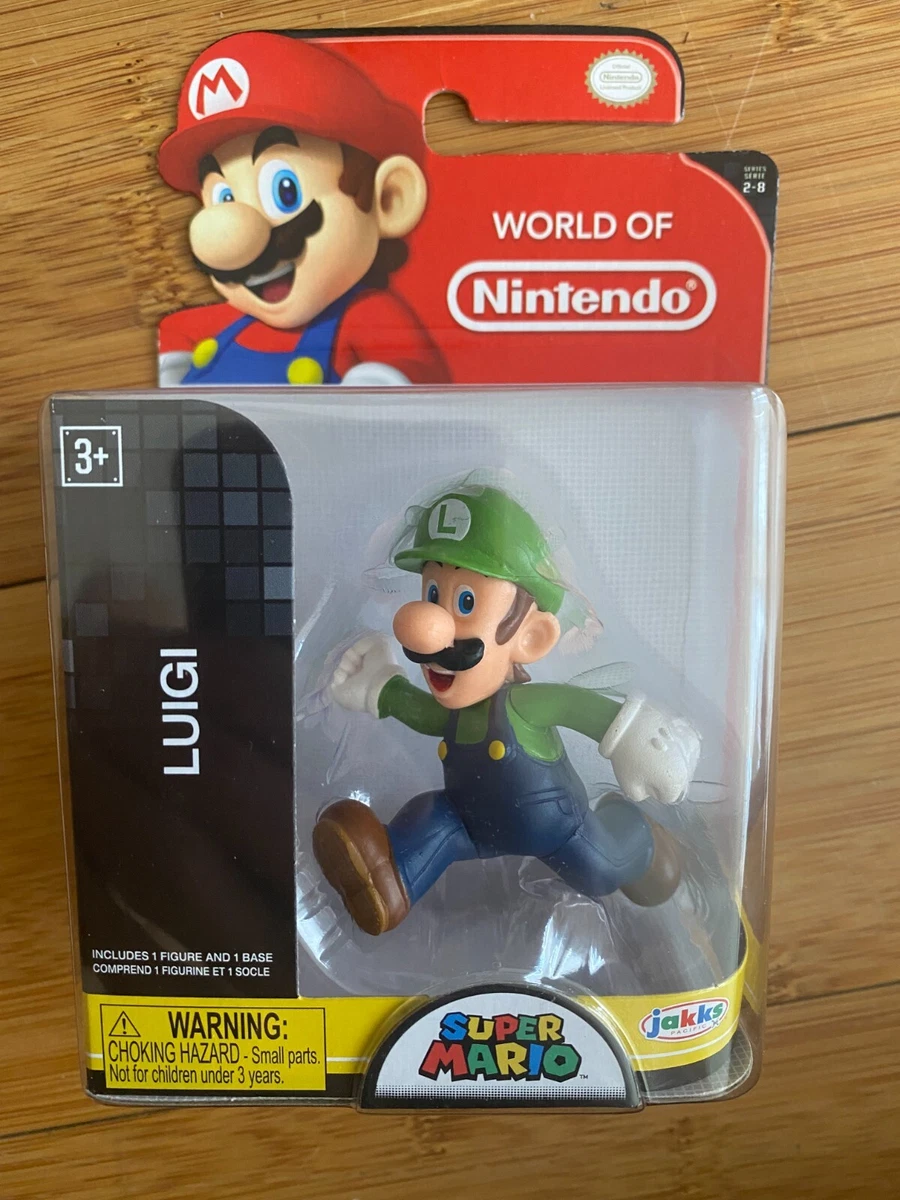 Bnib el Mundo De Nintendo Super Mario Running Luigi Jakks Juguete Figura Acción