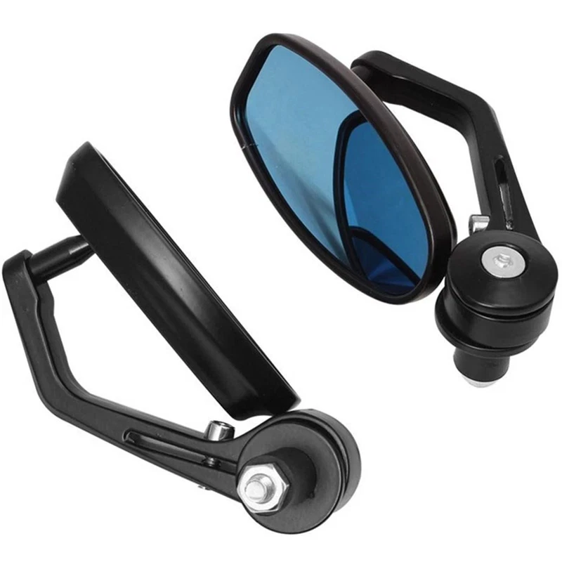Motorcycle Universal 7/8'' Handle Bar End Rearview Side Mirrors For sports bikes Foto 2 de 4