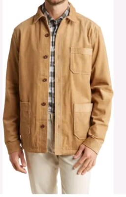 Men's Rodd & Gunn Johnsonville Corduroy Jacket/Shacket Size Large Sand Brown