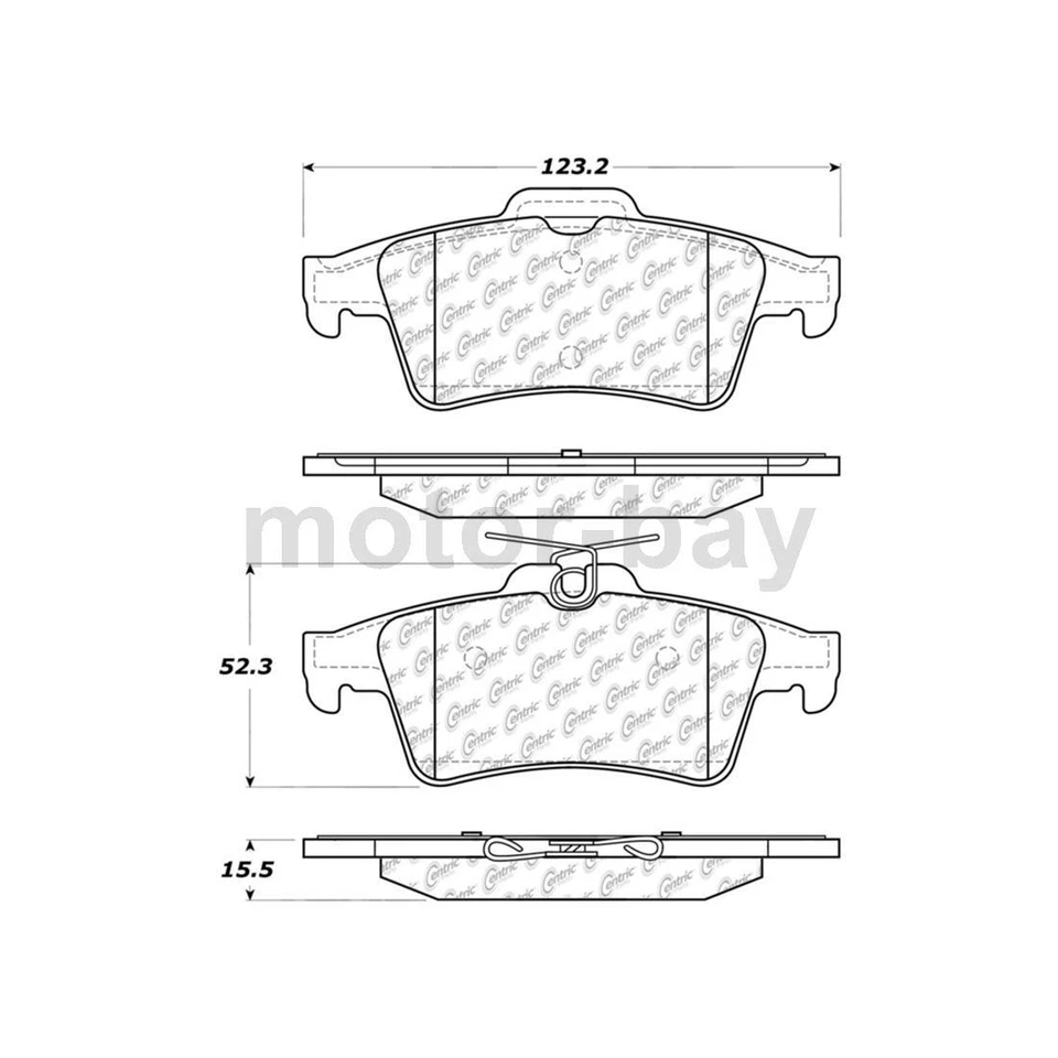 Pastillas de freno delanteras traseras para Ford Transit Connect 2019 2018 2017 2016 2015 2014 Foto 4 de 4