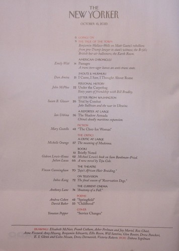 NEW YORKER MAGAZINE OCTOBER 16, 2023 - "Service Changes" - Picture 2 of 2